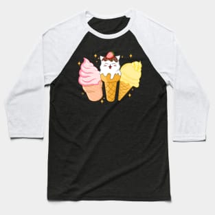 Ice Cream Lover Baseball T-Shirt